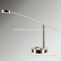 wholesale product in zhongshan brushed nickel table lamp with extending arm for indoor lighting reading lamps UL CE